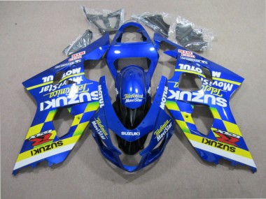 01-03 Bleu Telefunica Movistar GSXR 600 Carénage Moto