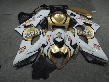 05-06 Blanc Or Lucky Strike Motul GSXR 1000 Carénage Moto