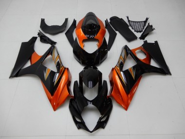 07-08 Orange Noir GSXR 1000 Carénage Moto
