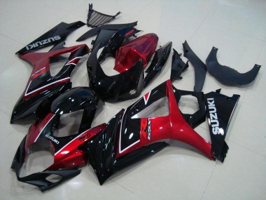07-08 Rouge Noir GSXR 1000 Carénages Moto